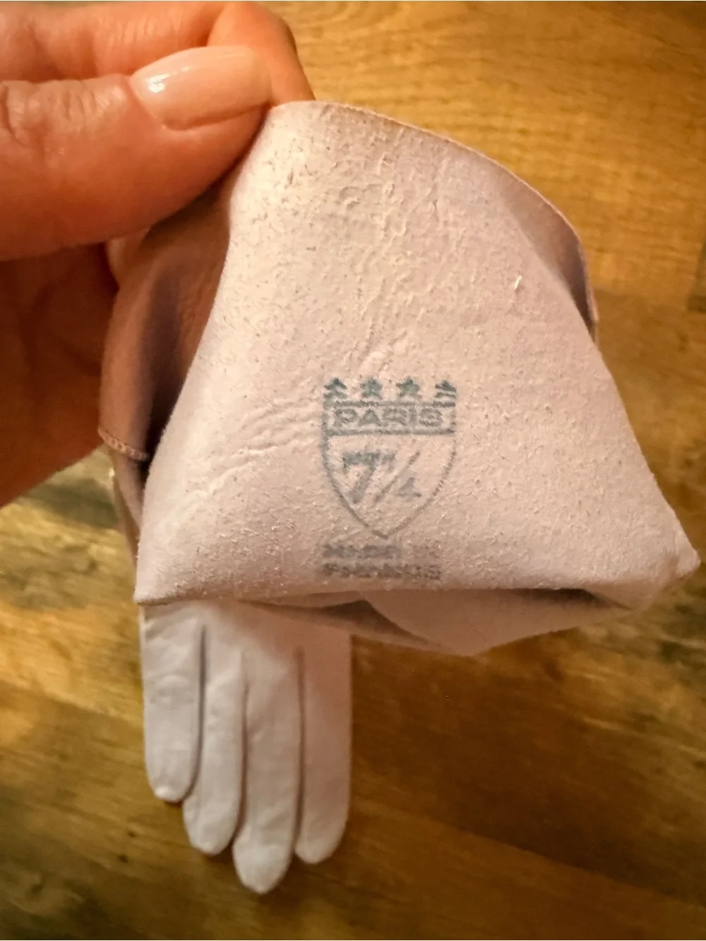 Light Lavender Leather Gloves
